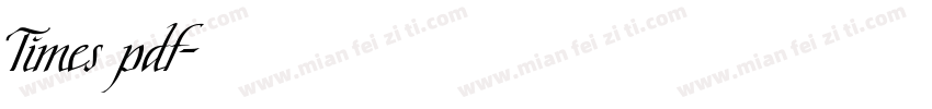 Times pdf字体转换